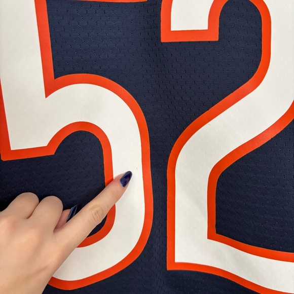 NFL Chicago Bears Khalil Mack #52 Navy Blue & Orange Jersey - Picture 6 of 6